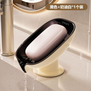 No-Drill Soap Dish Bathroom Vanity Drain Home Use Soap Box Luxury Suction Bathroom Soap Holder Bathroom Storage Rack