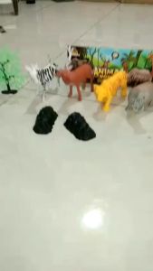 Mainan Binatang Karet OCT 206 Animal World Hewan Karet Murah Kemasan Kantong | Mainan Edukasi Anak Binatang Set Aksesoris Animal Isi 4 pcs | Mainan Anak Hewan Karet Set Pohon Pohonan Dan Aksesoris Animal World Soft