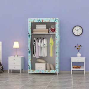 Fashion Zipper Wardrobe Clothes Storage Multifunctional Simple Clothe Storage Closet Cabinet(COD)
