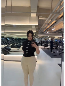 Tbody Beauty 2025 New High Waist Yoga Pants Womens Fitness Sculpting Butt Slimming Peach Butt Sharkskin Long Trousers