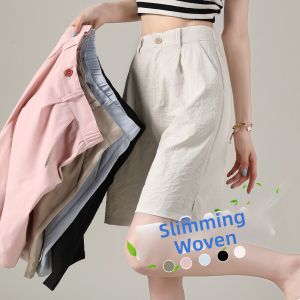 BALENO | Casual Lightweight High Waist Loose Straight Short Pants
