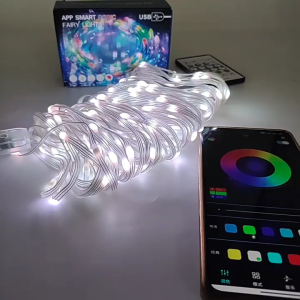 Dây Đèn LED Trang Trí Ngọc Trai 16 Triệu Màu Có App Điều Khiển Cảm Biến Theo Nhạc Dây Dài 10m- 20m
