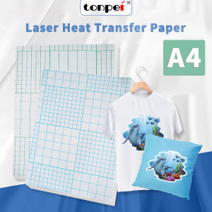 10sheets A4 Laser Heat Transfer Printing Paper Dark or Light Colours For DIY T-Shirt Light Dark Black Fabric Transfer Paper