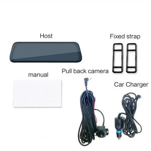 4K Touch Screen WiFi Dual Front and Rear Car Dash Cam DVR Recorder 24H Parking Monitor Streaming Media Screen