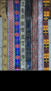 (Per 2 Meter) PT170 Pita Gamis Cantik / Pita India Lebar 3Cm - 35Cm