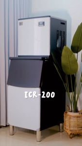 Iceler Mesin Es Batu Kristal Commercial Ice Maker 200KG/24JAM