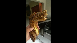 Shift Knob Motif Naga Garang Coklat Abstrak / Tongkat Persneling / Tuas Gigi Shift Knob Mobil Diesel
