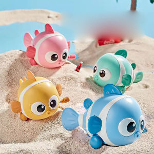 Childrens winding clownfish swinging fish animals can move run crawl toys