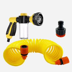 Garden Watering Water Pipe Car Washing EVA Spring Pipe High-Pressure Multi-Function Foam Car Washing Water Gun Lawn Watering