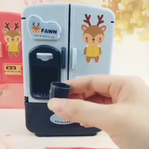 8 pcs children Refrigerator mini fridge kitchen pretend play toy water pau milk cup peti sejuk mainan masak kanak kanak