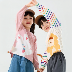 DUDUJIA | Áo Thun Cotton Tay Dài Cho Bé Trai và Bé Gái