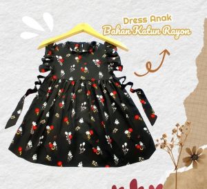 Dress bayi perempuan 6 bulan dres anak kekinian (PILIH PAKET HEMAT ISI 4 MOTIF RANDOM)
