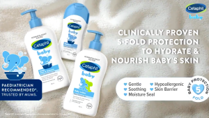 CETAPHIL BABY Moisturising Bath & Wash 400ml With Aloe Vera & Almond Oil