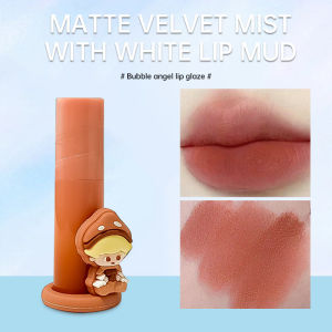 Bubble Angel Lip Glaze Matte Gelembung Malaikat Lip Glaze Glasir Bibir Tahan Lama-🌹Tamia