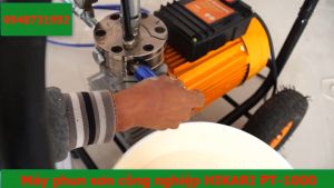 Máy phun sơn công nghiệp HiKARI PT-1000 - Hàng Thái Lan - Công Suất Khủng - Đầy đủ phụ kiện - Bảo hành Tòa Quốc 6 tháng