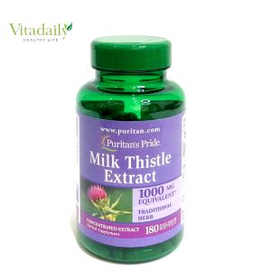 Thải độc gan bổ gan làm mát gan tăng cường chức năng gan Milk Thistle Extract 1000mg 90-180 viên Puritans Pride