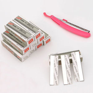 MaxPlus【Ready in Stock】 Eyebrow Trimmer Eyebrow Trimming Blade Folding Hair Remover Non-Slip Grip Easy Control