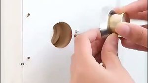 Door Knob Door Locks Strong Deadbolt Home Security Anti-Theft Door Locks With 3 Key