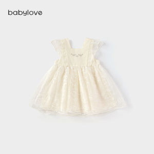 babylove | Summer Girl Baby Butterfly Embroidered Tulle Dress Sweet Fluffy Style Puff Sleeves