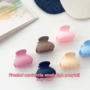 F4 Jepit Rambut Poni 4cm Warna Matte Jedai Doff Mini Busur Kotak Oval Jepit Rambut Salon Korea I18