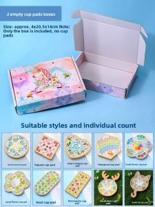 Handmade Mosaic Childrens DIY Craft Kit Artwork Self-Made Craft Materials Package for Kids Creative Stick-On Mosaic Kit