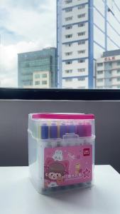Deli 12/24/36 Colors Coloring Brush Pen Marker Watercolor Pen For Colors Painting Drawing HM653【With Stamp】
