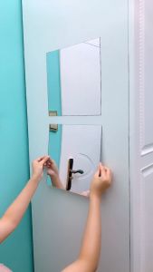 🔥SG ReadyStock🔥Self Adhesive Acrylic Mirror Mirror Tiles Flexible Plastic Mirror Sheets Wall Stickers1MM Thick Mirror Frameless Small Mirror 4 Pack