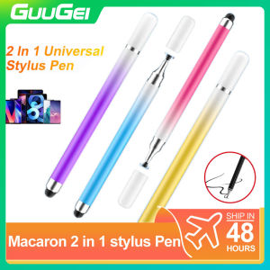 GUUGEI 2 In 1 Universal Stylus Pen Gradient Color Stylus for Android IOS Tablet Drawing Stylus