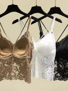 Lace Camisole with Built-in Bra Padding
