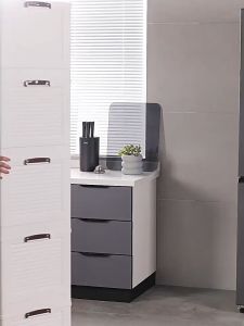 ตู้เก็บของ ตู้ลิ้นชักพลาสติก มีล้อ ตู้เก็บของเอนกประสงค์ ชั้นเก็บของ ตู้เก็บของใหญ่ เป็นมิตรกับสิ่แวดล้อม พับได้ ความจุแบริ่ง