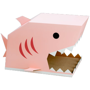 M-PETS Shark Cat Scratching Board Non-Shedding Wear-Resistant Corrugated Paper Protection against Cat Claws for Sofa