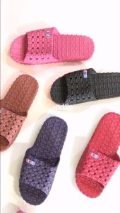 SandSo - 1698 Polos Sandals Wanita Flip Flop Flipper Flat Teplek Karet Rubber Slip On Slipper Slop Selop Empuk Sandal Cewek Cewe Dewasa Sendal Jelly Sol Sole Mule Tapak Slide Kamar Mandi Rumah Lentur Empuk Anti Air Licin Selip