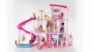 [HOLIDAYS BUNDLE] Barbie Dreamhouse Pool Party Doll House With 3 Story Slide (Free Barbie Electric Vehicle with Charging Station)