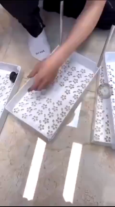 Kệ đựng đồ đa năng 4 tầng C59 Kệ spa 4 tầng có bánh xe đẩy chuyên dụng cho spa phòng tắm bếp chất liệu inox màu trắng TTNTC59