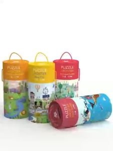 Instock- Local Seller Joyful Educational Toys Canned Puzzle Pinwheel 63 pieces Jigsaw Puzzle Poster Piggy Bank