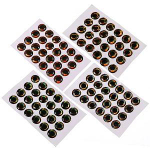 100 Chiếc Mắt Cá 3D Holographic Epoxy 9mm-12mm Dùng Cho Làm Mồi Câu Ruồi Mồi Câu Cá Giả Mồi Câu Jig Mồi Câu Nước Mặn