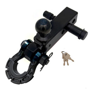 Adjustable Trailer Hitch Mount Aluminum Alloy Tow Ball and Shackle Receiver Hitch for Truck SUV RV and Trailer
