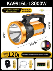 Ultra-Bright Rechargeable Long-Lasting Multi-Purpose Patrol & Rescue Flashlight