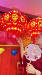 Đèn Lồng Điện Xoay 360 Kết Hợp Đèn Led Lồng Đèn led xoay 3D trang trí Tết 2026 Chữ Nổi tiếng việt hiệu ứng ánh sáng