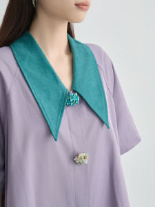 Elegant Loose Fitting Shirt Dress Slimming