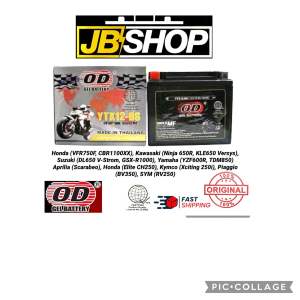 YTX12-BS OD BATTERY MADE IN THAILAND HEAVY DUTY GEL TYPE