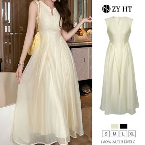 HT EraVogue เดรสผู้หญิง เดรสทรงเอ ราคาที่สุด สีดำ เดรสฝรั่งเศส 9645