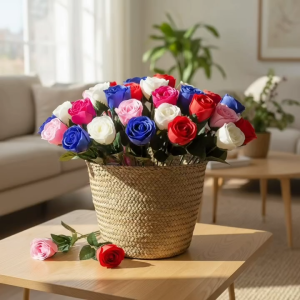 Momo 12pcs/15’’ rose soap flowers bouquet gift bundle for roses artificial flower gift romantic Valentines Day decorative flowers for valentines gift ideas flower soap rose flowers bouquet Scented Luxury Flower for Philippine Valentine Gift & Anniversary