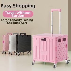 Foldable Stair Climbing Shopping Trolley