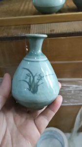 Bình hao celadon xinh cực hàng gốm Nhật🎌🎌🎌