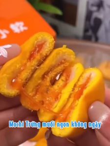 Bánh Mochi Trứng Muối Thơm Ngon Bánh Kem Trứng Muối Ít Ngọt Vị Ngon Đậm Đà