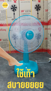 Lucky Misu พัดลมตั้งโต๊ะ 16 นิ้ว รุ่น LM 629 (สีเขียวน้ําทะเล