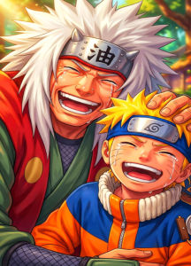 Bandai | Oil Painting Anime Jiraiya Naruto Characters By Numbers Modern Wall Decor for Living Room Bedroom Gift No Frame