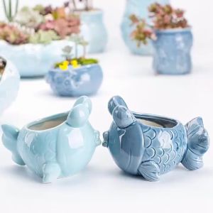 【1-3 Days Delivery】Flower Pot Animal Plant Pot Alpaca Ceramic Pots for Plants Animal Succulent Planter Desk Plant Flower Pots Decorative Cute Plant Pot