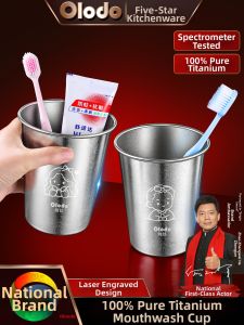 Olodo | Ly Đựng Đồ Chải Răng Du Lịch Sang Trọng Titanium Sạch